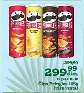 Čips Pringles 165g