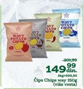 Čips Chips way 150g