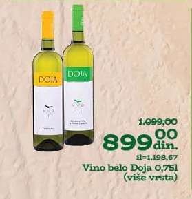 Víno belo Doja, 0.75l