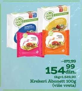 Krekeri Abonett 100g
