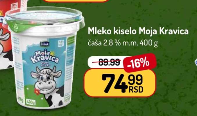 Mleko kiselo Moja Kravica
