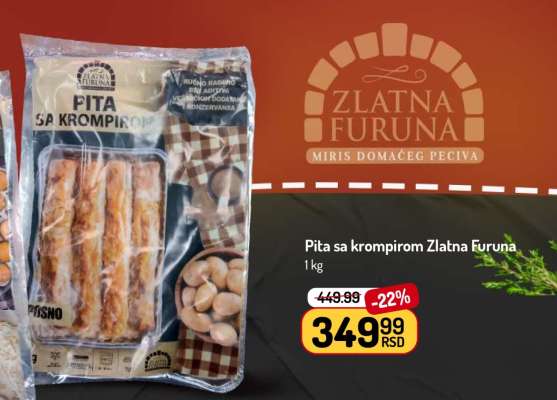 Pita sa krompirom Zlatna Furuna
