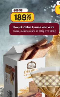 Dvopek Zlatna Furuna više vrsta
