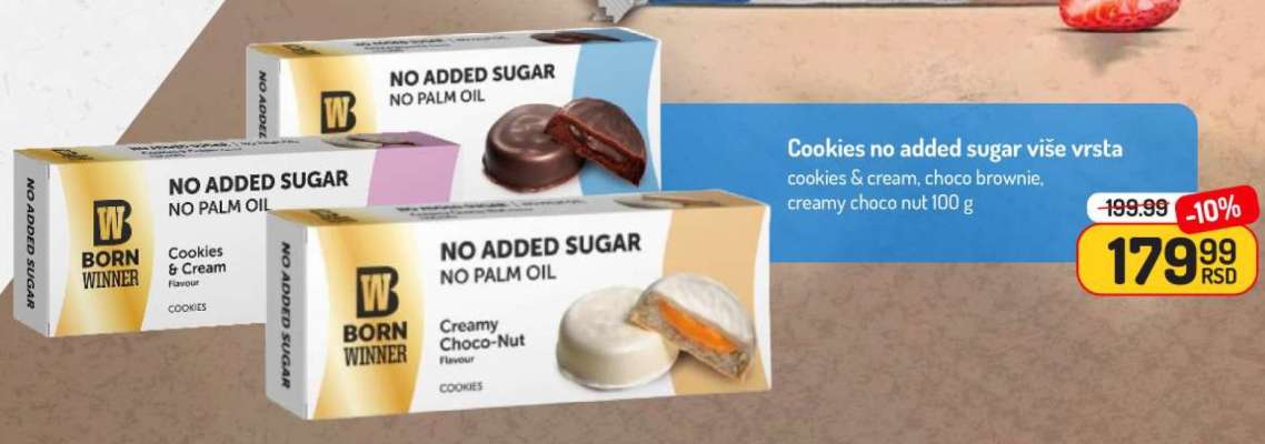 Cookies no added sugar