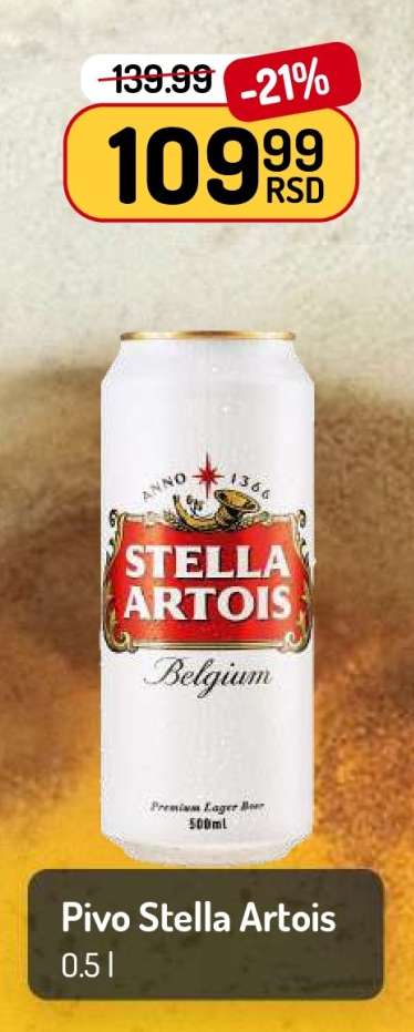 Pivo Stella Artois