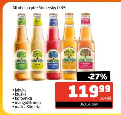 Alkoholno piće Somersby 0.33l