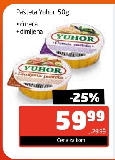 Pašteta Yuhor 50g