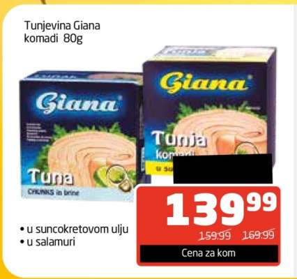 Tunjevina Giana komadi 80g