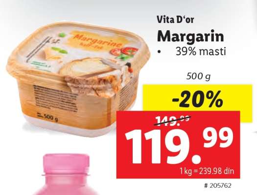 Vita D‘or Margarin