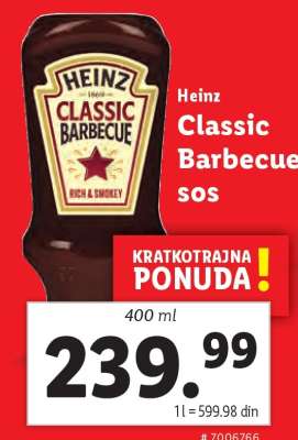 Heinz Classic Barbecue sos