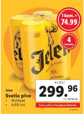 Jelen Svetlo pivo