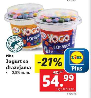 Pilos Jogurt sa dražejama