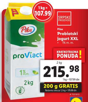 Pilos Probiotski jogurt XXL