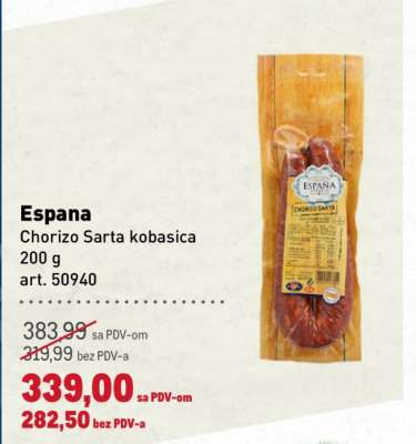 Espana Chorizo Sarta kobasica