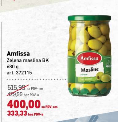 Amfissa Zelena maslina BK