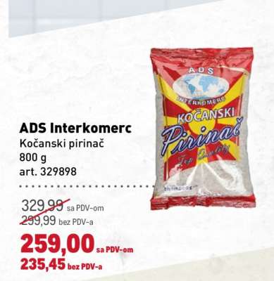 ADS Interkomerc Kočanski pirinač