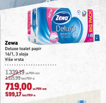 Zewa Deluxe toalet papir