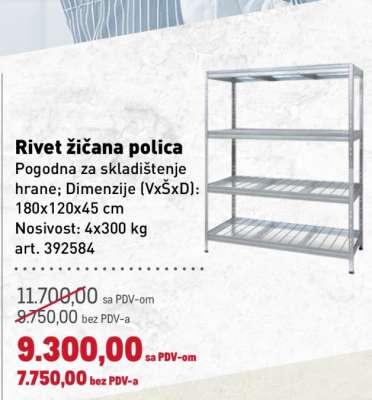 Rivet Žičana polica