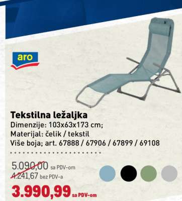 TEKSTILNA LEŽALJKA