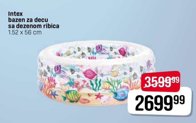 Intex bazen za decu sa dezenom ribica