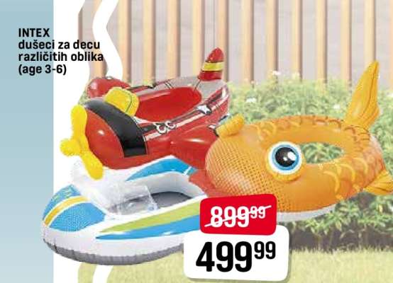 INTEX dušeci za decu različitih oblika