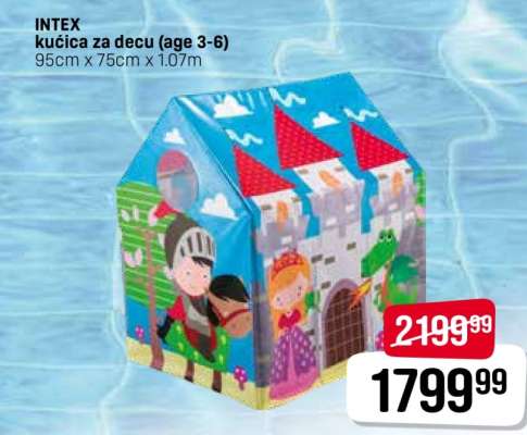 INTEX kućica za decu (age 3-6)
