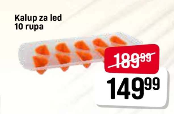 Kalup za led 10 rupa