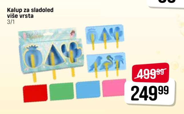Kalup za sladoled više vrsta