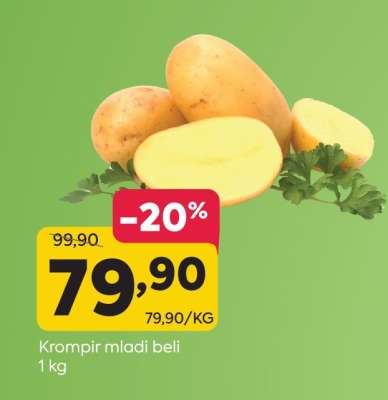 Krompir mladi beli