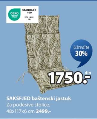SAKSFJED BAŠTENSKI JASTUK