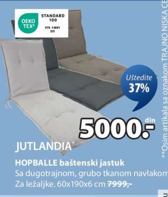 JUTLANDIA HOPBALLE BAŠTENSKI JASTUK