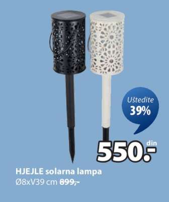 HJEJLE SOLARNA LAMPA