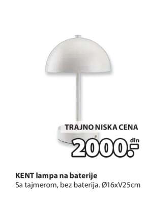 KENT lampa na baterije