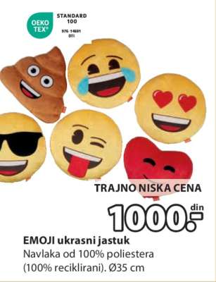 EMOJI UKRASNI JASTUK