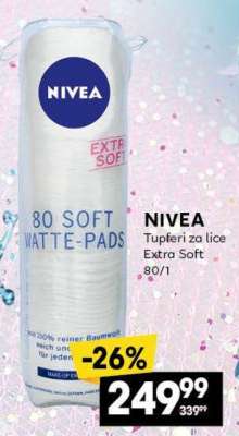 NIVEA Tupferi za lice Extra Soft 80/1