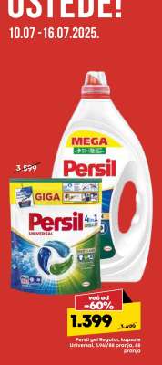 Persil gel Regular, kapsule Universal