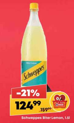 Schweppes Biter Lemon, 1.5l