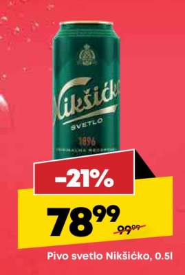 Pivo svetlo Nikšićko 0,5l