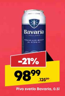 Pivo svetlo Bavaria 0.5l