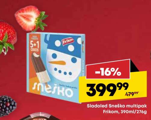 Sladoled Sneško multipak
