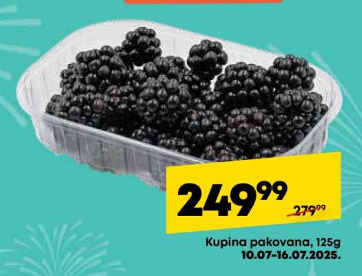 Kupina pakovana, 125g