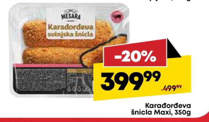 Karađorđeva šnicla Maxi, 350g