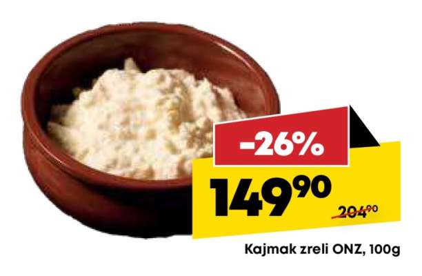 Kajmak zreli ONZ, 100g
