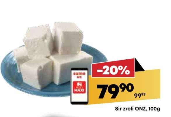Sir zreli ONZ, 100g