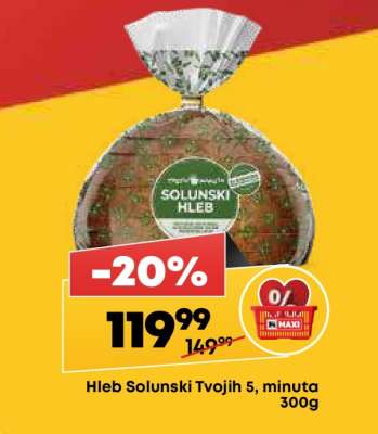 Hleb Solunski Tvojih 5, minuta