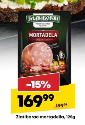 Zlatiborac mortadella, 125g