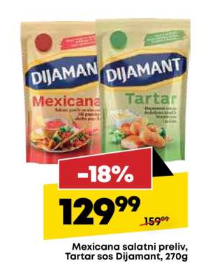 Mexicana salatni preliv, tartar sos Dijamant