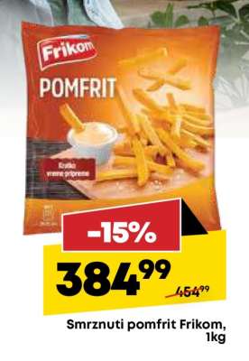 Smrznuti pomfrit Frikom, 1kg