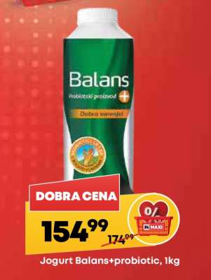 Jogurt Balans+ probiotic 1kg