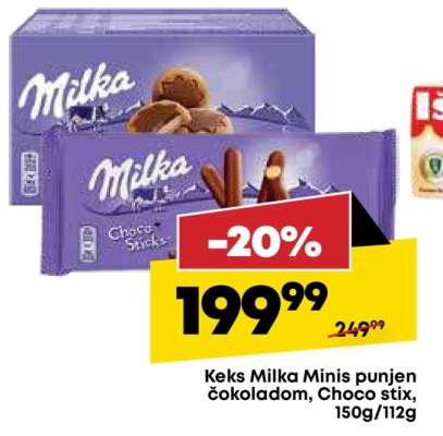 Keks Milka Minis punjen čokoladom, Choco Stix